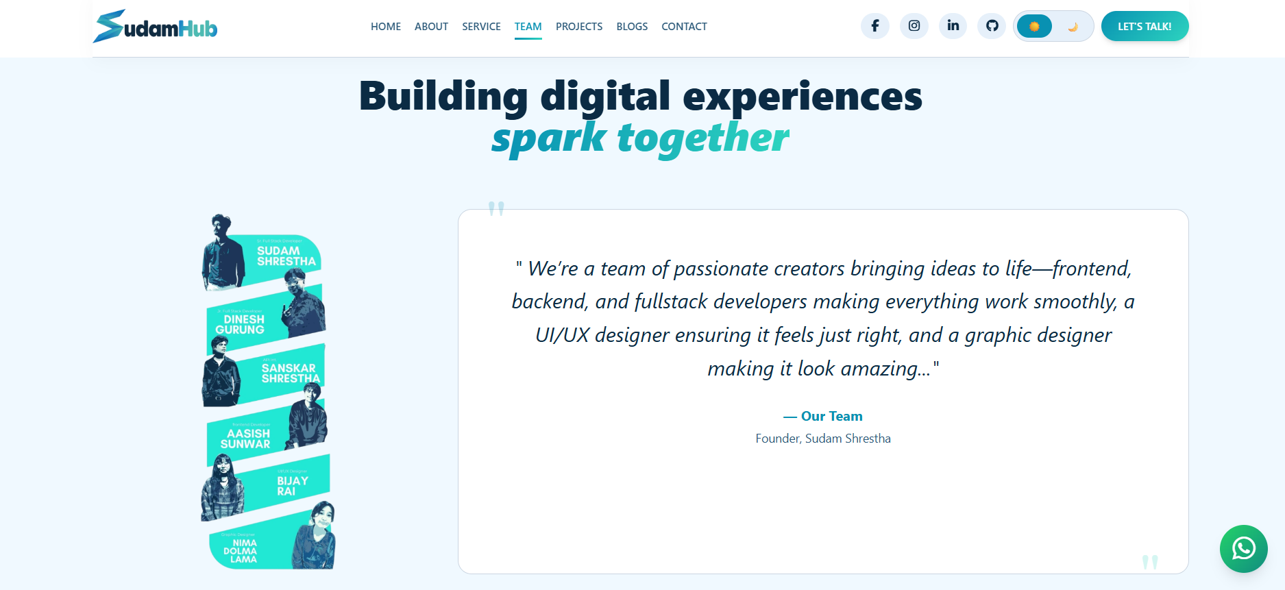 Meet the SudamHub Team — Expert Developers & Designers Based in Nepal — Company | SudamHub Blog