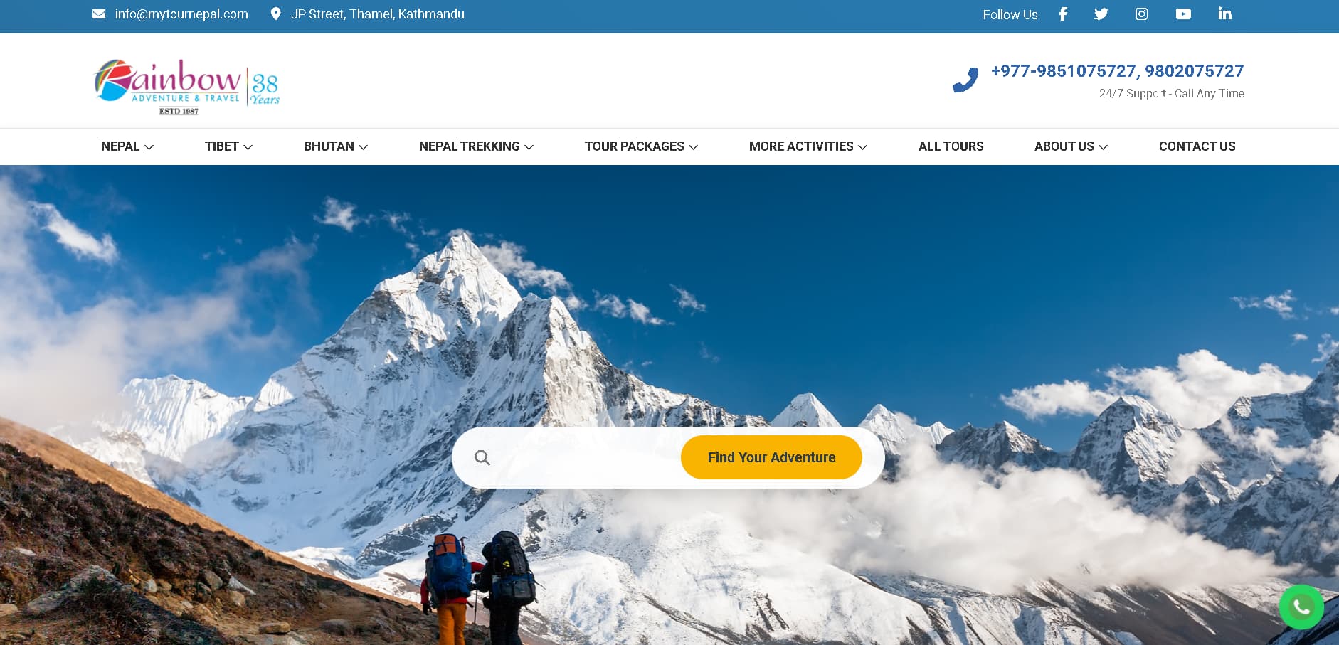MyTour Nepal  — Web Development Project by SudamHub Nepal
