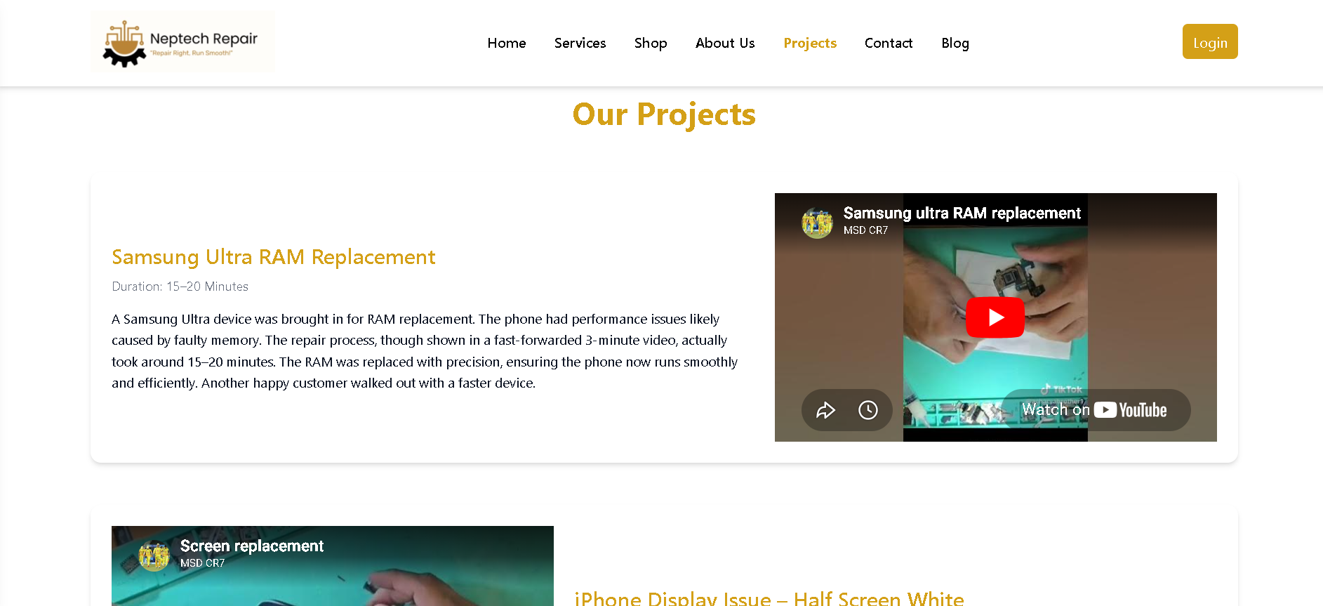 NP Tech — Web Development Project by SudamHub Nepal