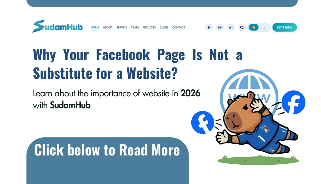 Why Your Facebook Page Is Not a Substitute for a Website in 2026 — SEO | SudamHub Blog