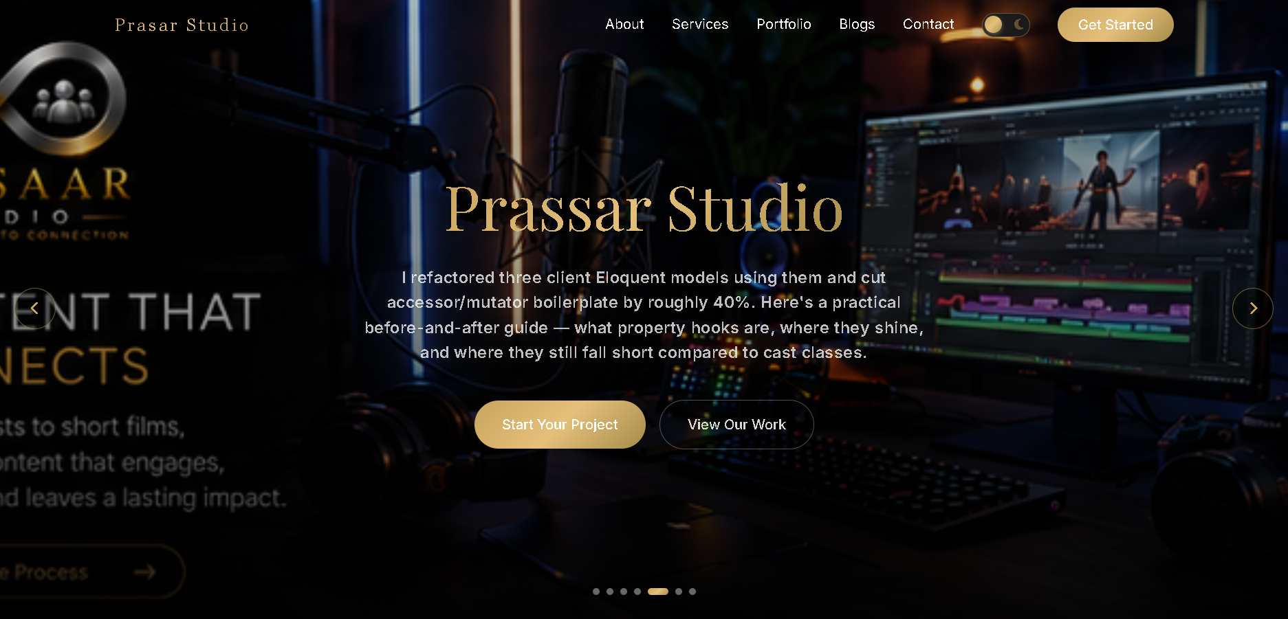 Prasar Studio — Creative Digital Agency — Web Development Project by SudamHub Nepal